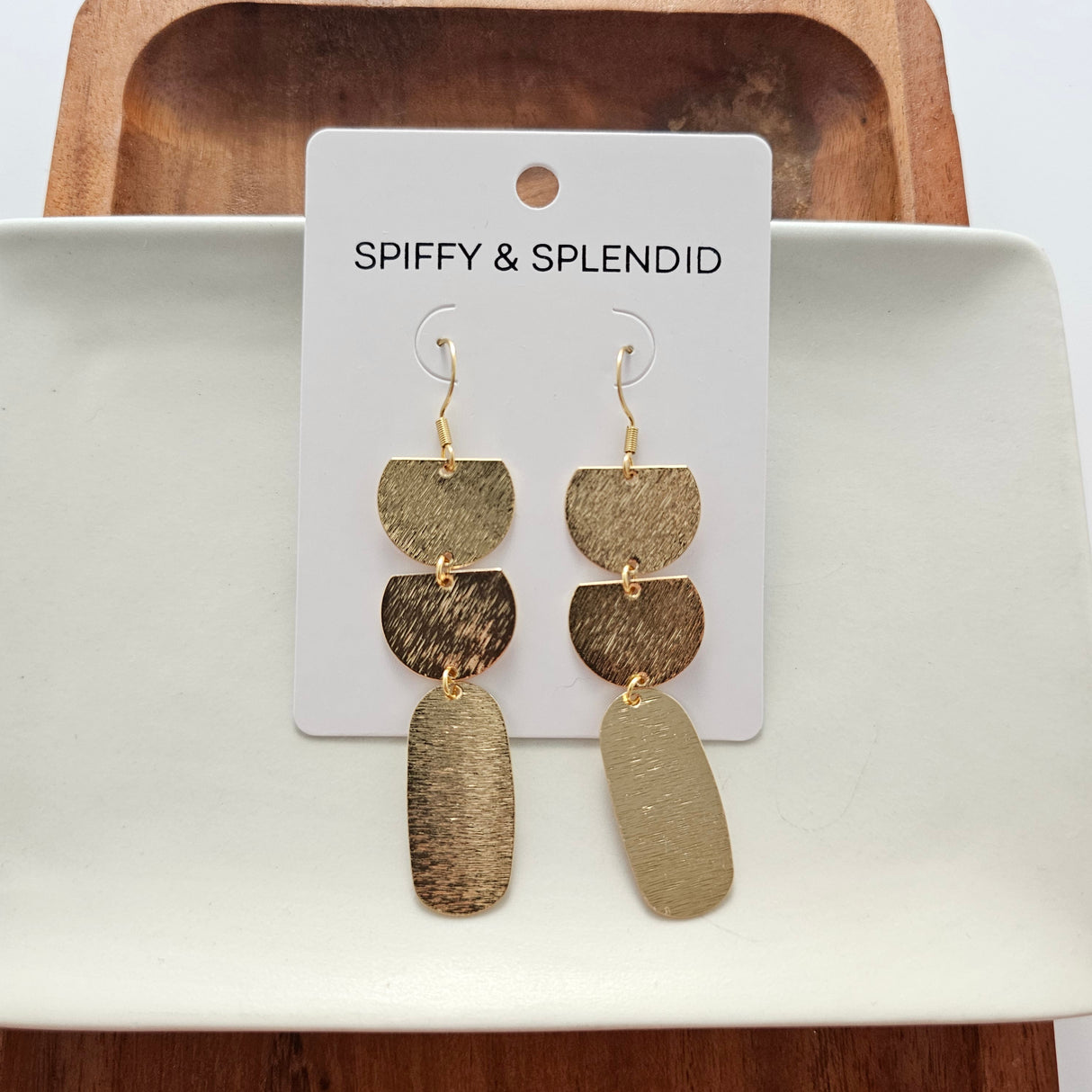 Elizabeth Earrings - Gold from Spiffy & Splendid