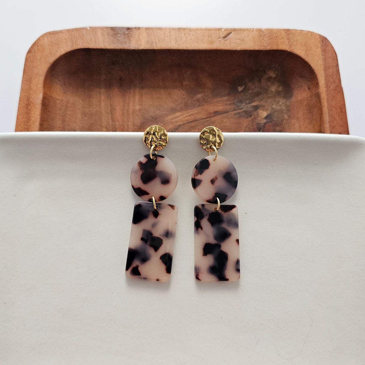 Nora Earrings - Blonde Tortoise from Spiffy & Splendid