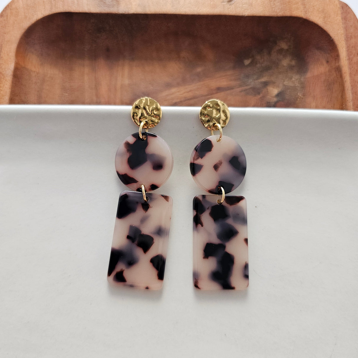 Nora Earrings - Blonde Tortoise from Spiffy & Splendid