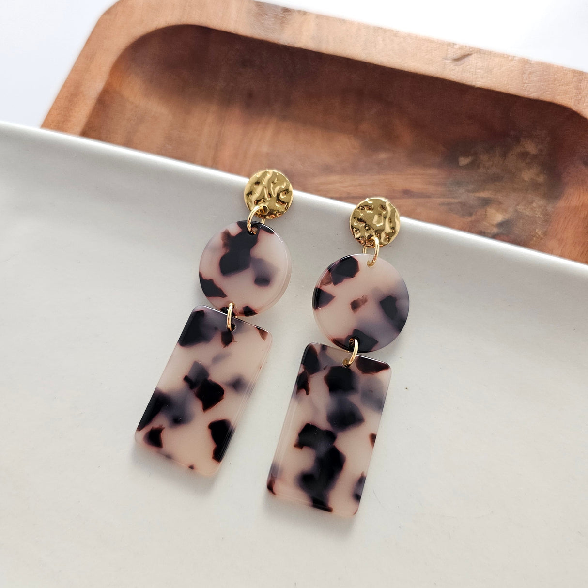 Nora Earrings - Blonde Tortoise from Spiffy & Splendid