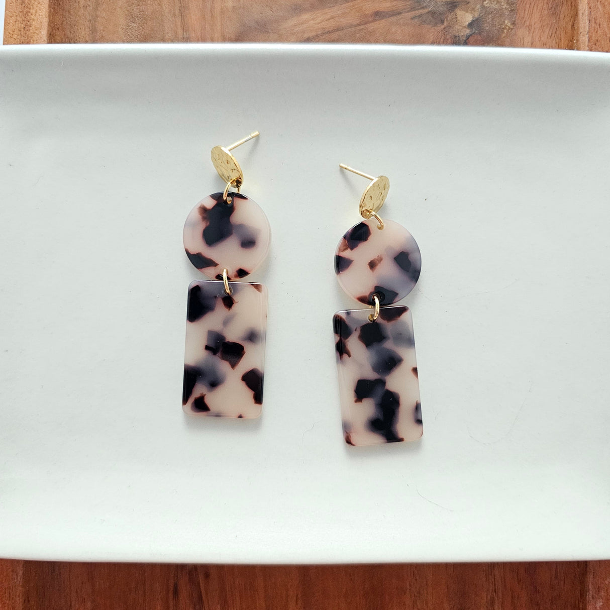 Nora Earrings - Blonde Tortoise from Spiffy & Splendid