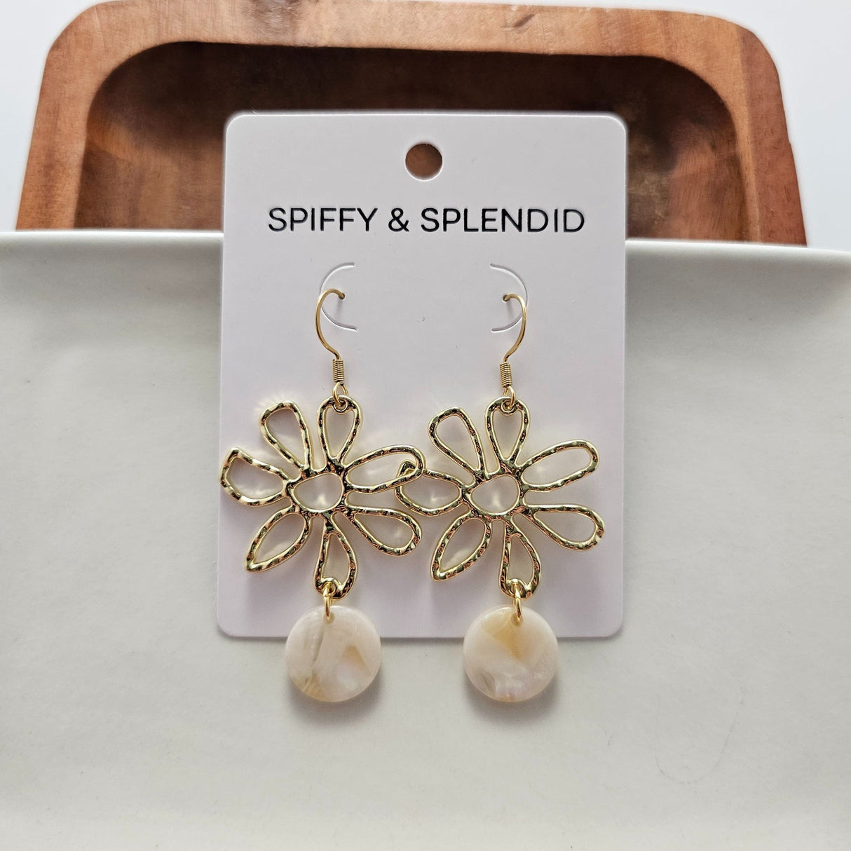 Maisy Earrings - Cream from Spiffy & Splendid