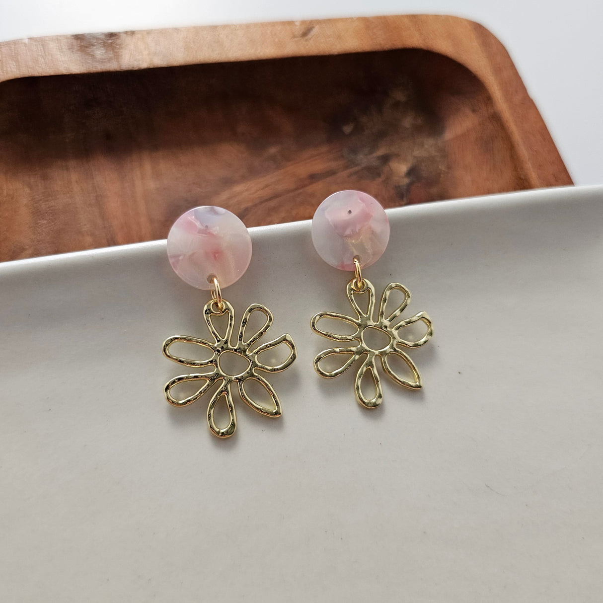 Lily Earrings - Iridescent Pastel from Spiffy & Splendid