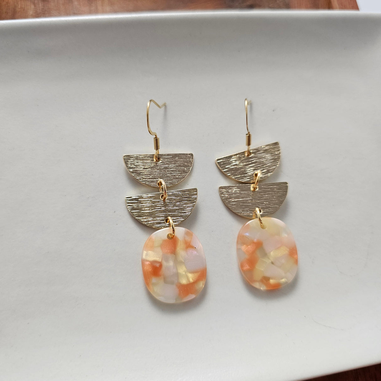 Elena Earrings - Orange Dream from Spiffy & Splendid