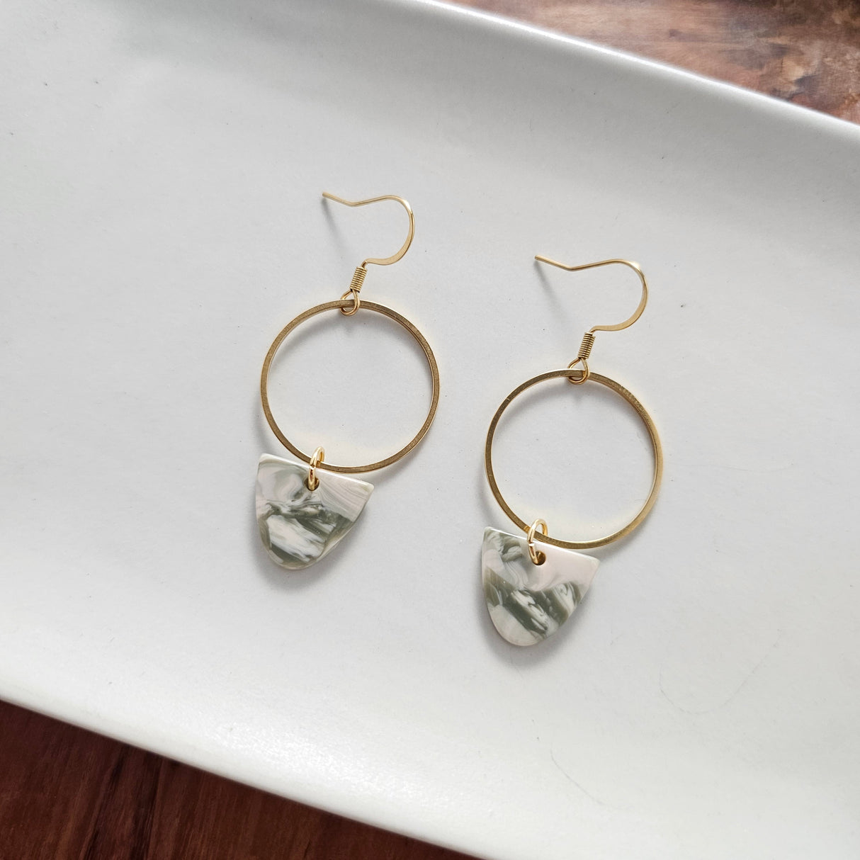 Iris Earrings - Sage from Spiffy & Splendid