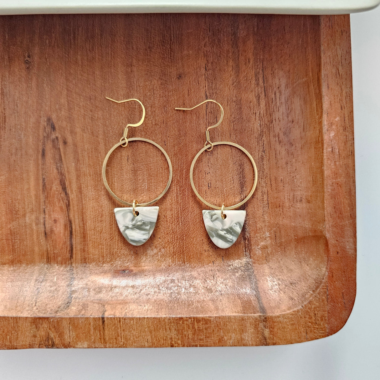 Iris Earrings - Sage from Spiffy & Splendid