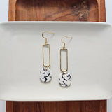Mila Earrings - Marble from Spiffy & Splendid