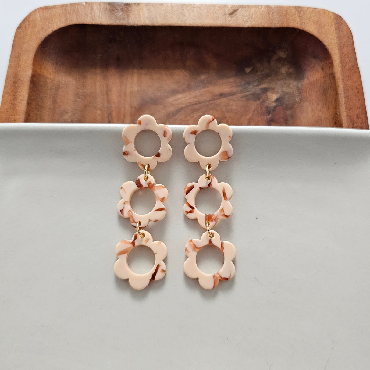 Delilah Earrings - Peach from Spiffy & Splendid