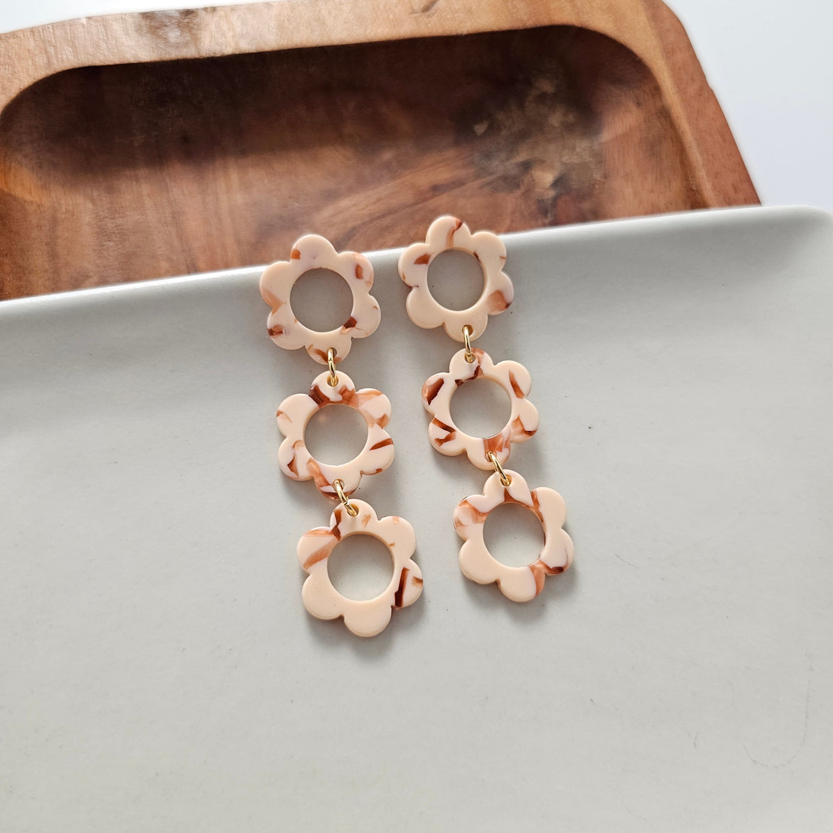 Delilah Earrings - Peach from Spiffy & Splendid