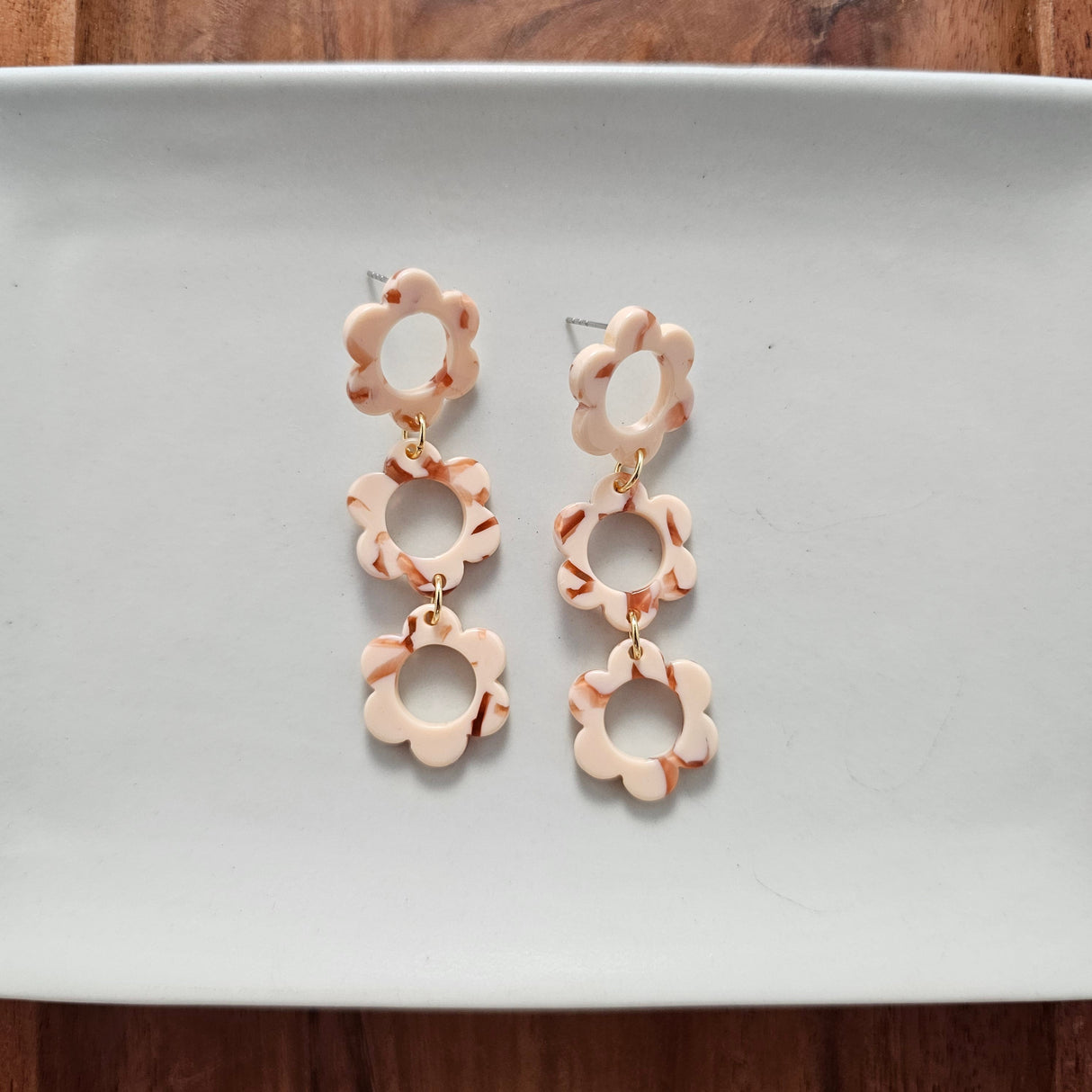 Delilah Earrings - Peach from Spiffy & Splendid