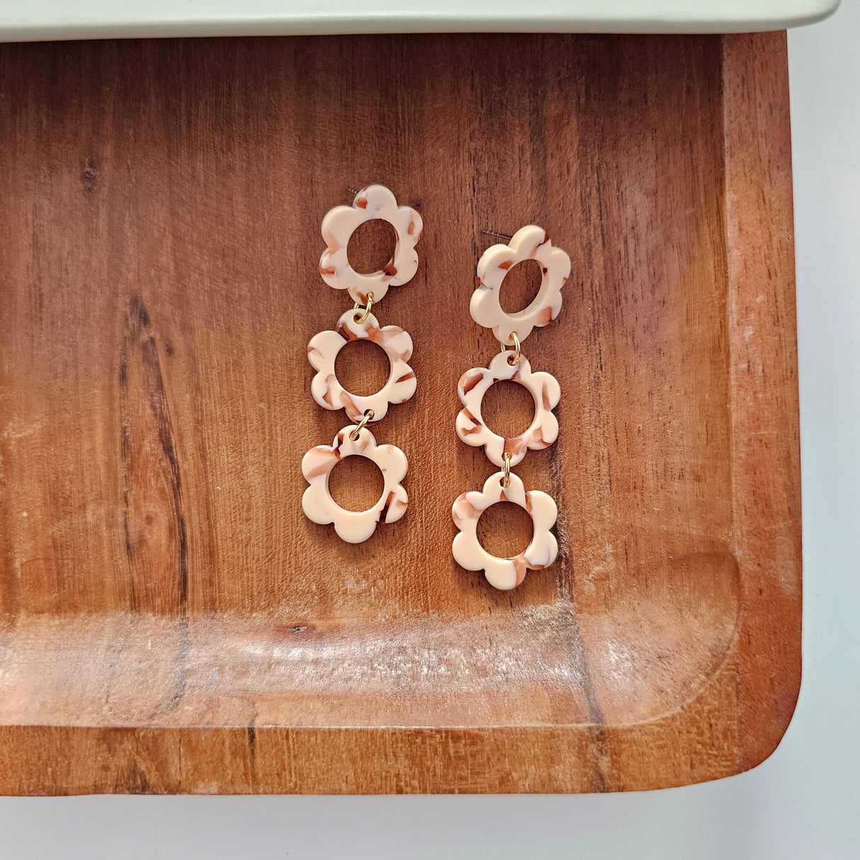 Delilah Earrings - Peach from Spiffy & Splendid