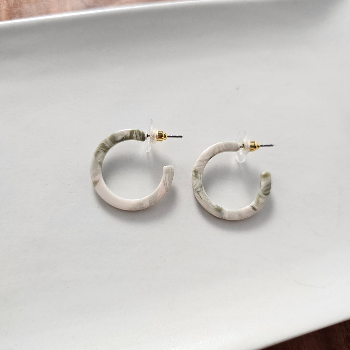 Cam Mini Hoops - Sage from Spiffy & Splendid