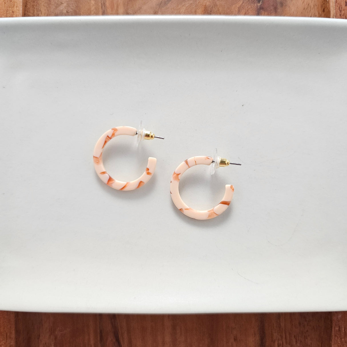 Cam Mini Hoops - Peach from Spiffy & Splendid