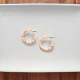 Cam Mini Hoops - Peach from Spiffy & Splendid