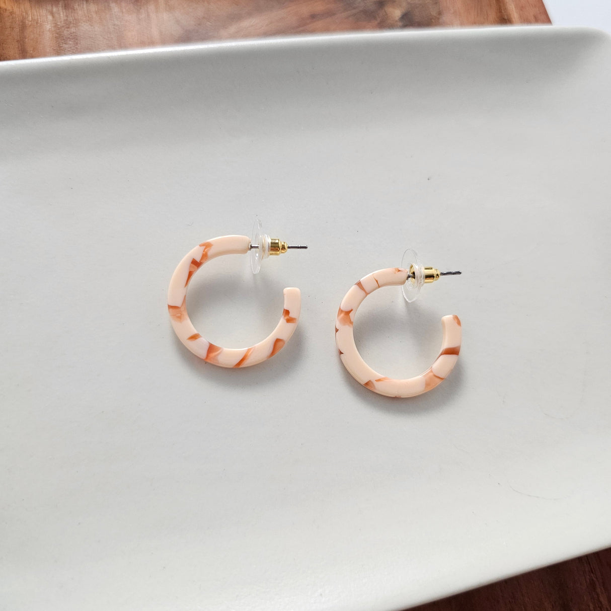 Cam Mini Hoops - Peach from Spiffy & Splendid
