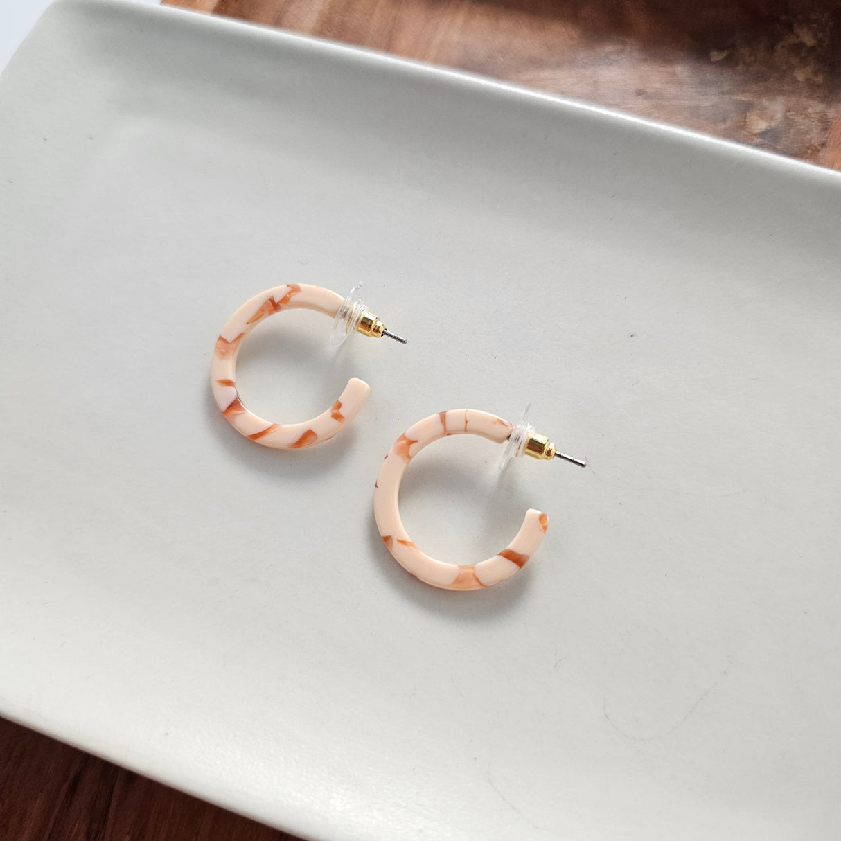 Cam Mini Hoops - Peach from Spiffy & Splendid