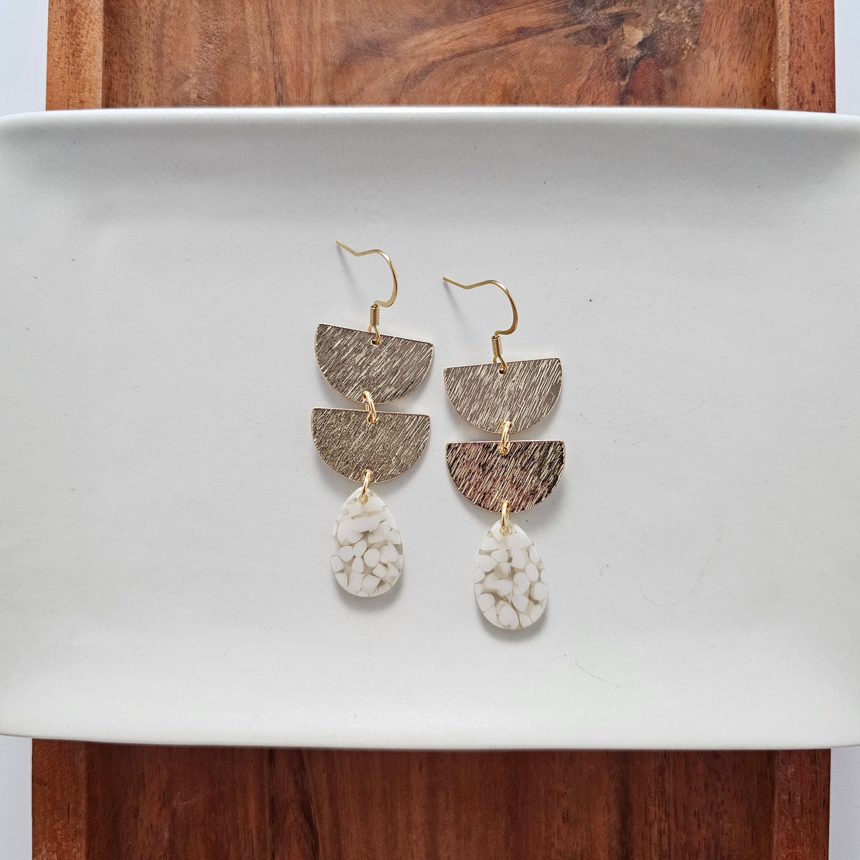 Aria Earrings - Pebble from Spiffy & Splendid