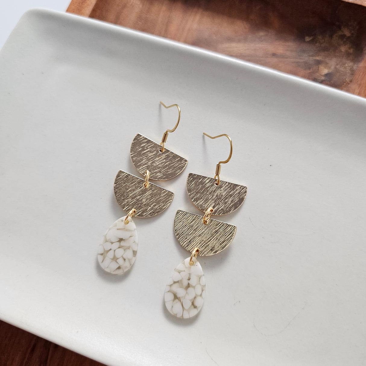 Aria Earrings - Pebble from Spiffy & Splendid