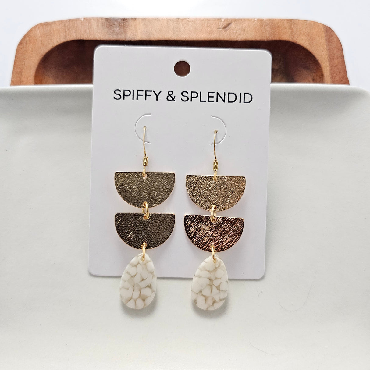 Aria Earrings - Pebble from Spiffy & Splendid