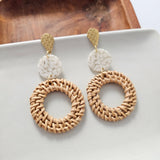 Lana Earrings - Dark Rattan from Spiffy & Splendid