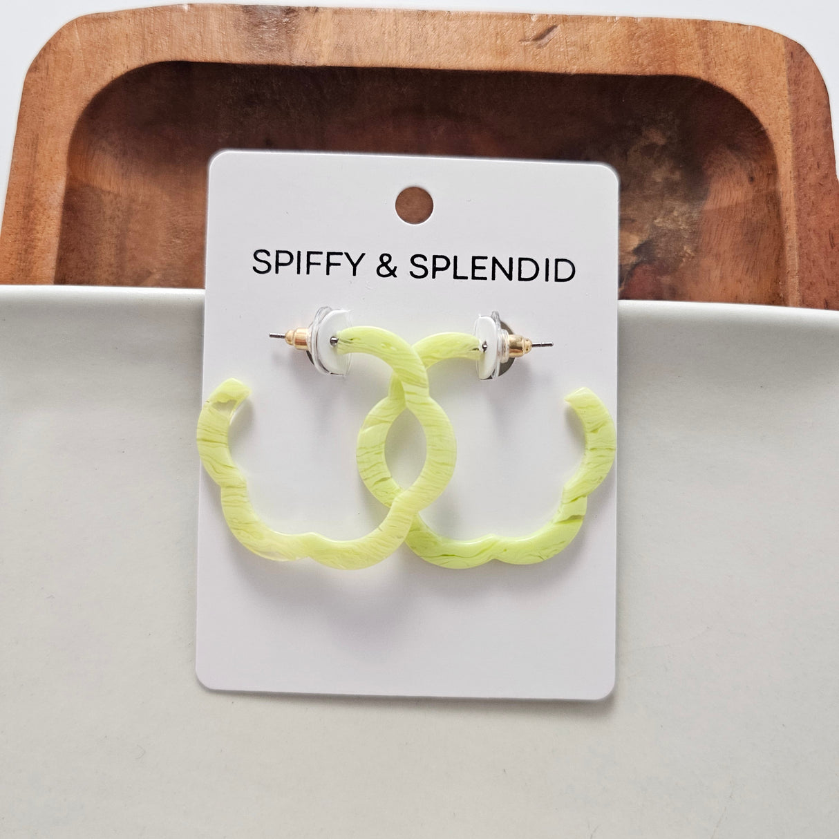 Posey Hoops - Lime Green from Spiffy & Splendid