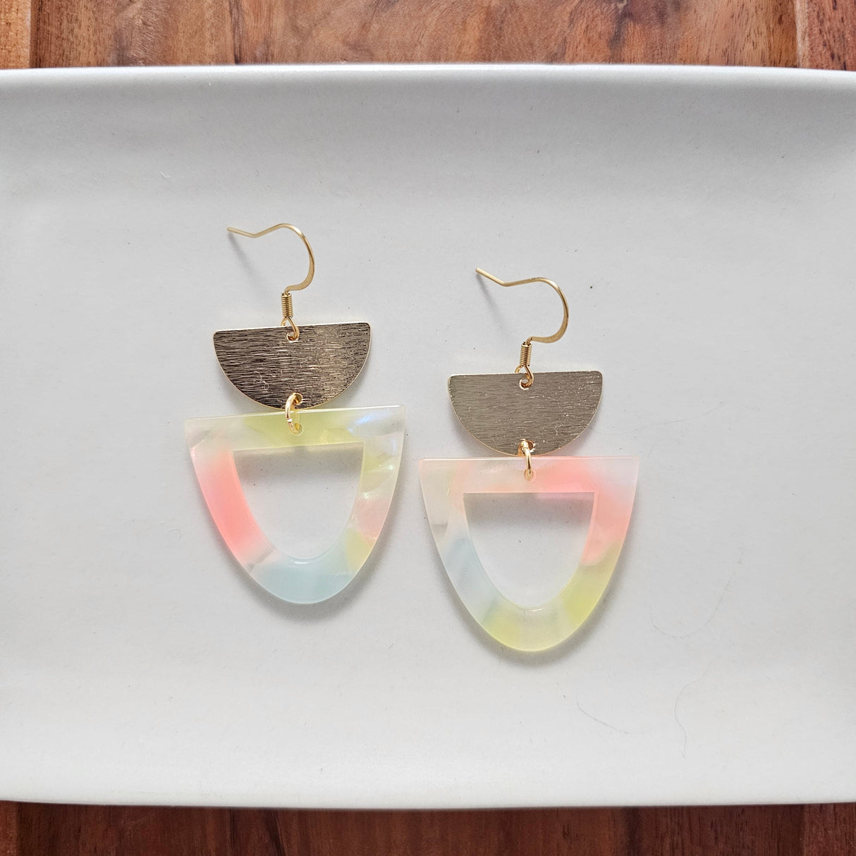 Irene Earrings - Iridescent Neon from Spiffy & Splendid