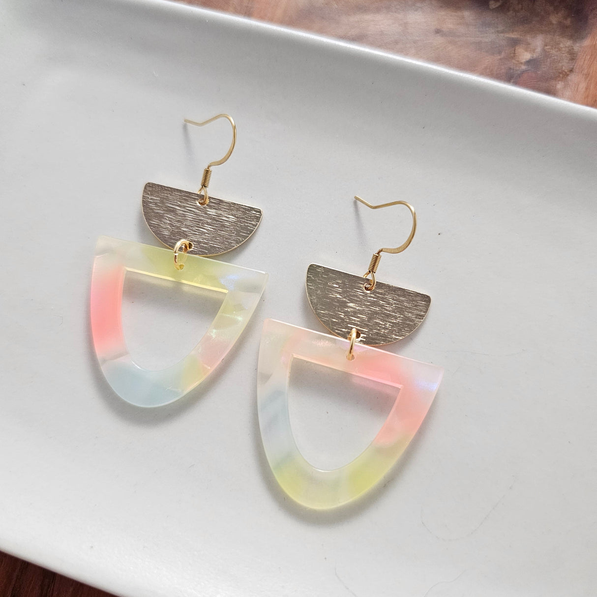 Irene Earrings - Iridescent Neon from Spiffy & Splendid