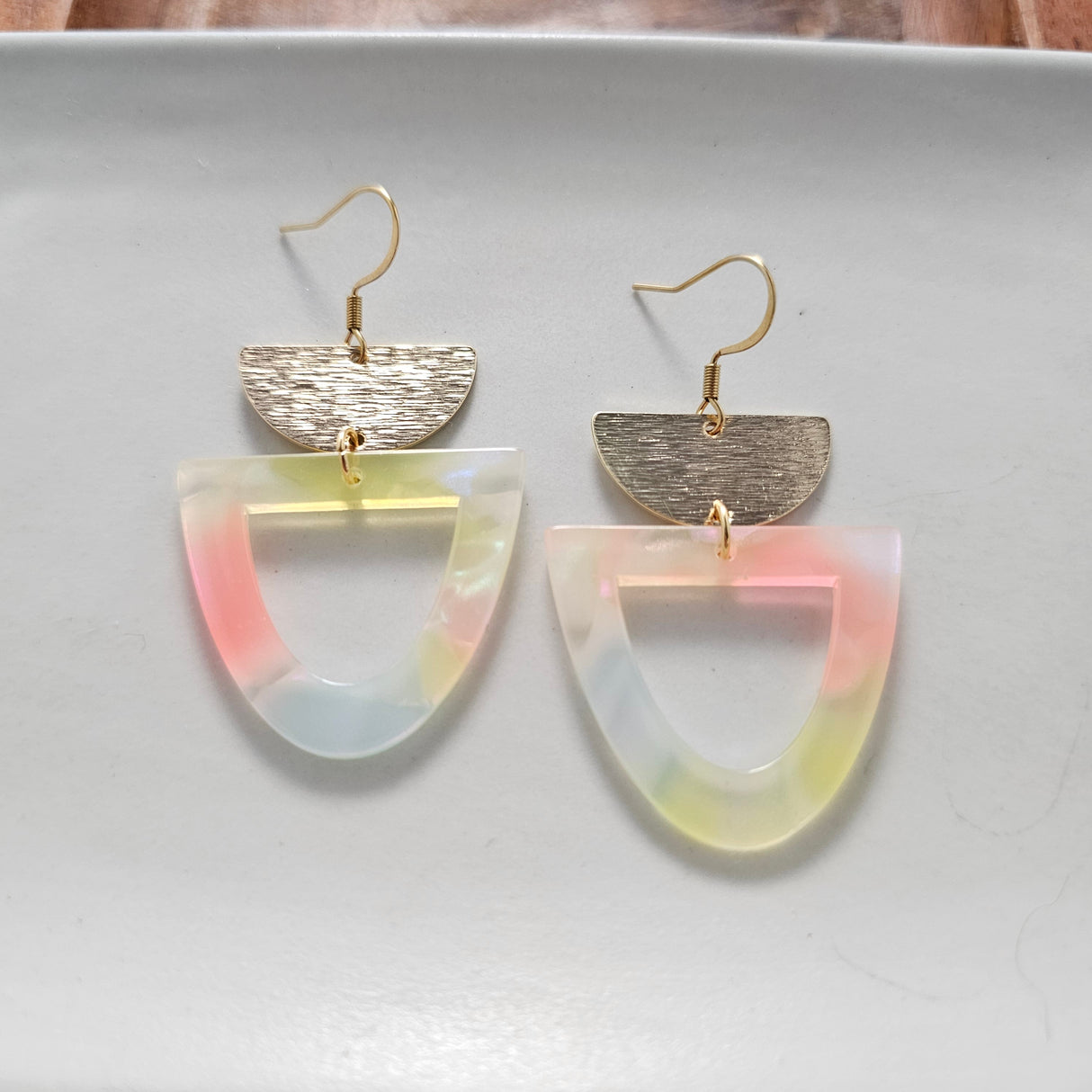 Irene Earrings - Iridescent Neon from Spiffy & Splendid