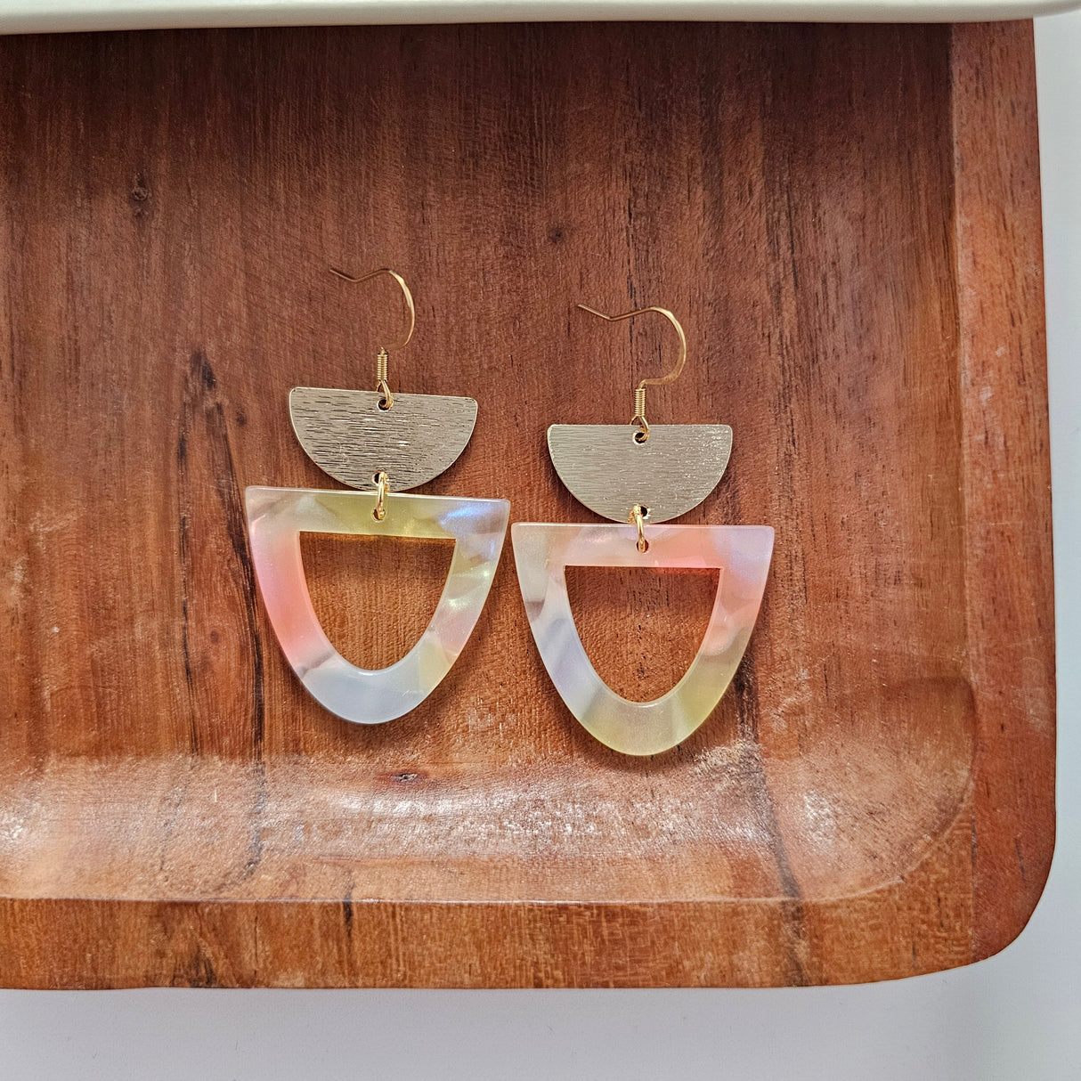 Irene Earrings - Iridescent Neon from Spiffy & Splendid