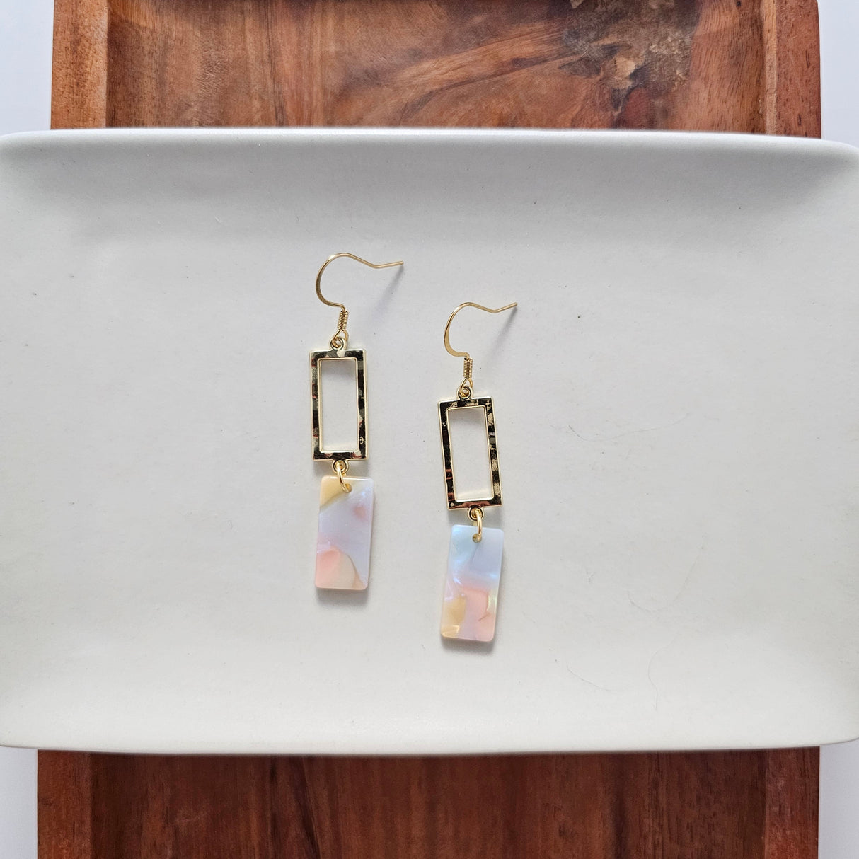 Raya Earrings - Pastel Rainbow from Spiffy & Splendid