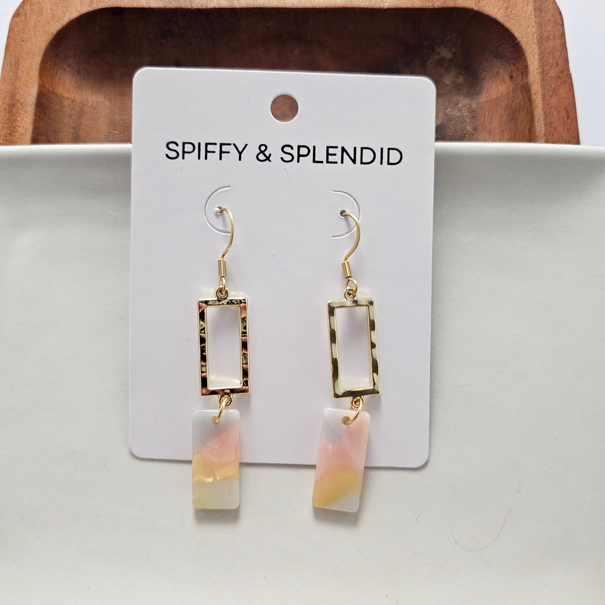 Raya Earrings - Pastel Rainbow from Spiffy & Splendid