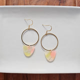 Iris Earrings Large - Iridescent Neon from Spiffy & Splendid