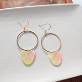Iris Earrings Large - Iridescent Neon from Spiffy & Splendid