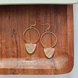 Iris Earrings Large - Iridescent Neon from Spiffy & Splendid