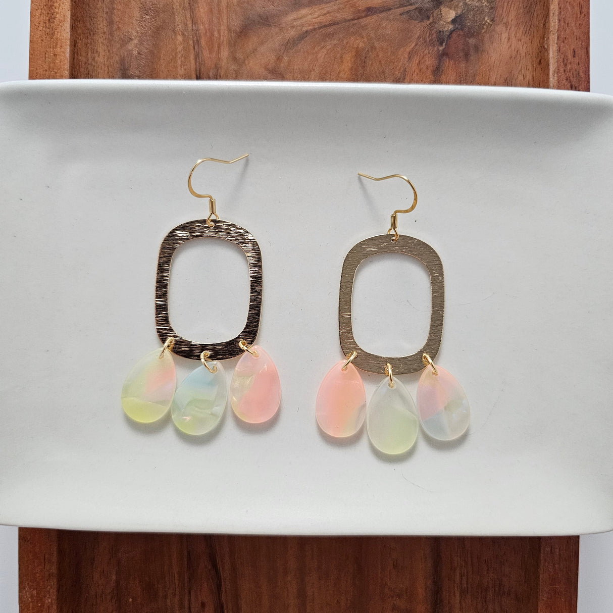 Ophelia Earrings - Iridescent Neon from Spiffy & Splendid