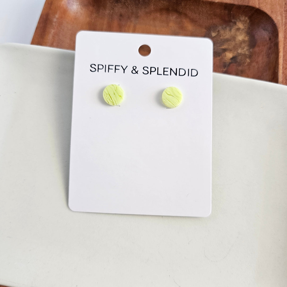 Kate Studs - Lime Green from Spiffy & Splendid