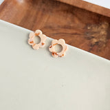 Flower Studs - Peach from Spiffy & Splendid