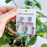 Avery Earrings - 80's Pastel from Spiffy & Splendid