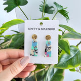 Mia Mini Earrings - 80's Pastel from Spiffy & Splendid