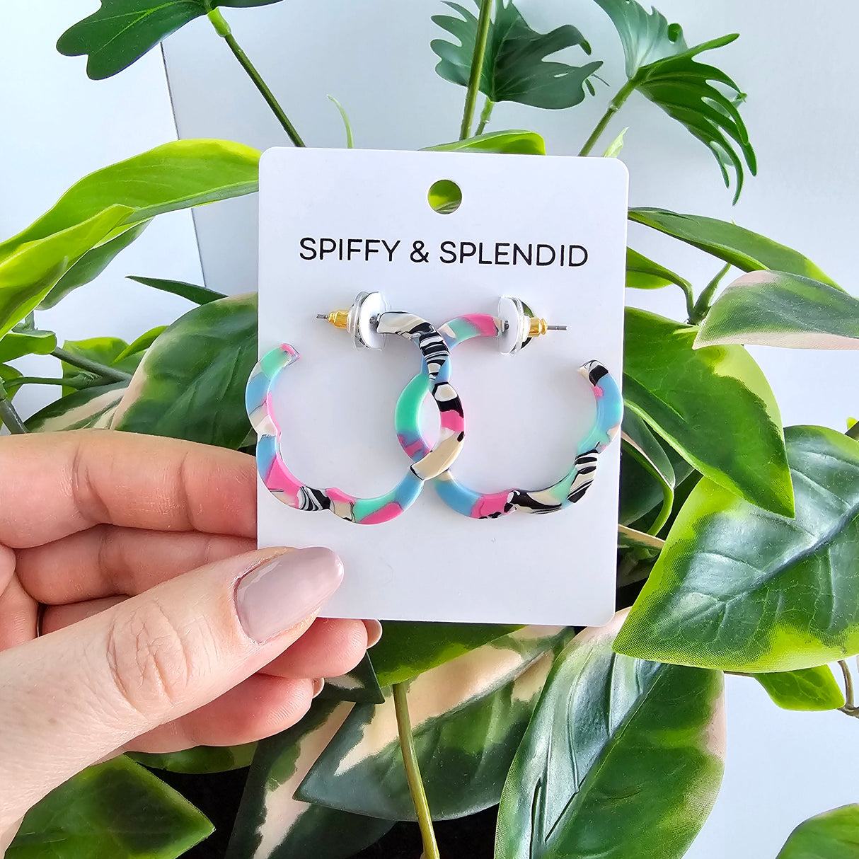 Posey Hoops - 80's Pastels from Spiffy & Splendid