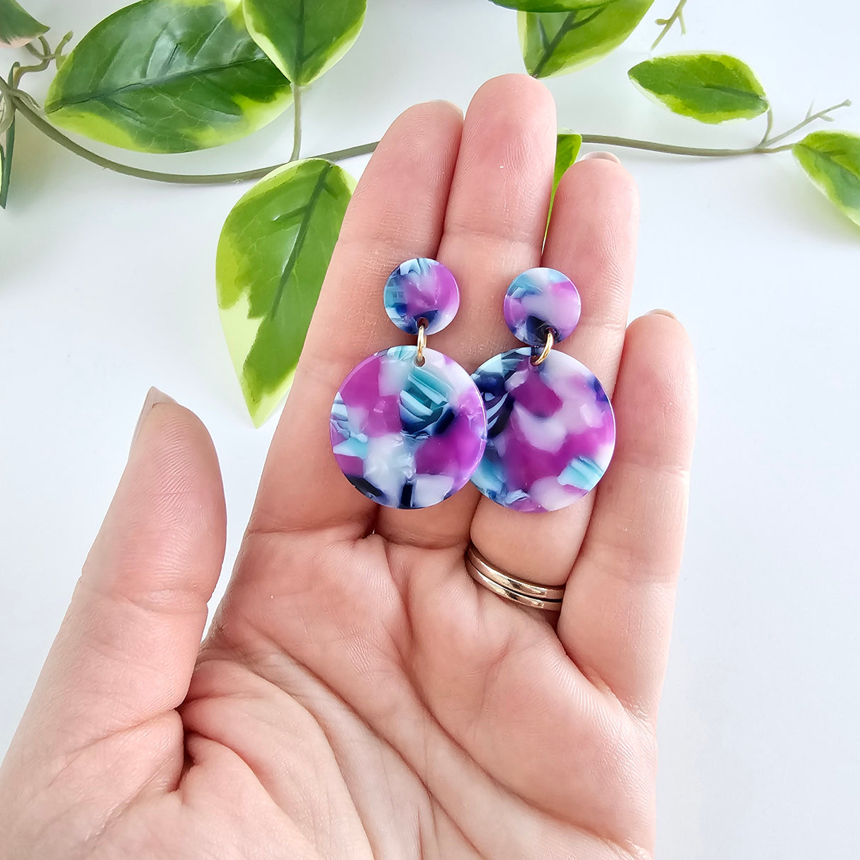 Addy Earrings - Purple Party from Spiffy & Splendid