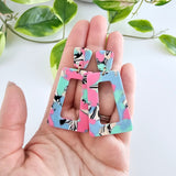 Avery Earrings - 80's Pastel from Spiffy & Splendid