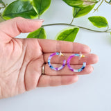 Cam Mini Hoops - Purple Party from Spiffy & Splendid