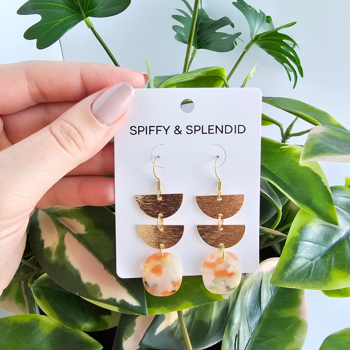Elena Earrings - Orange Dream from Spiffy & Splendid