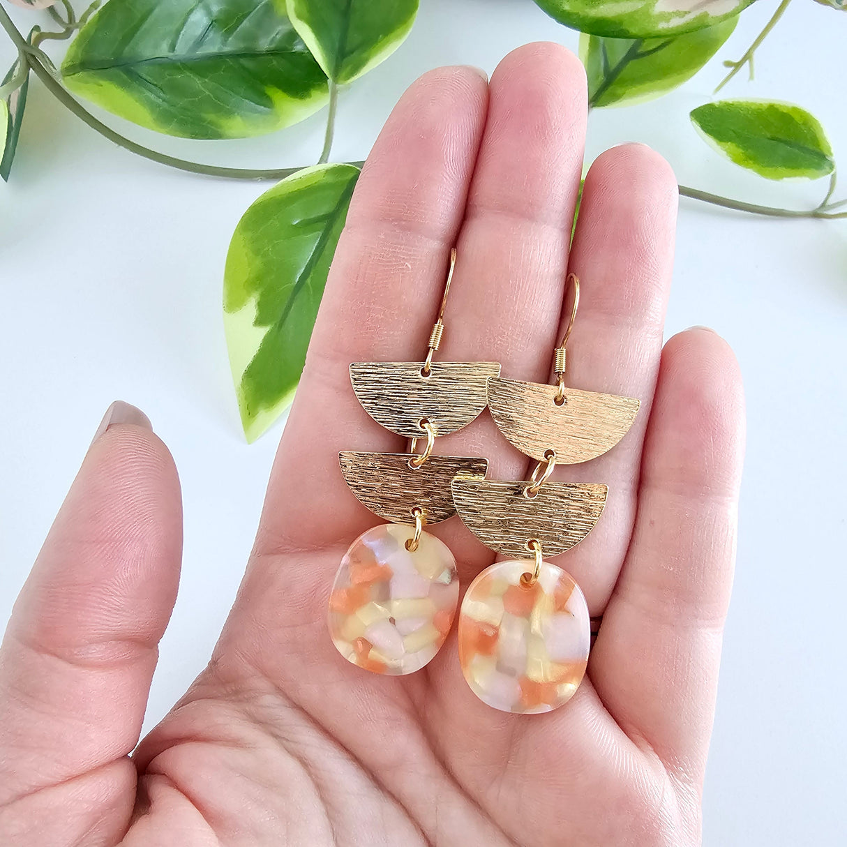 Elena Earrings - Orange Dream from Spiffy & Splendid
