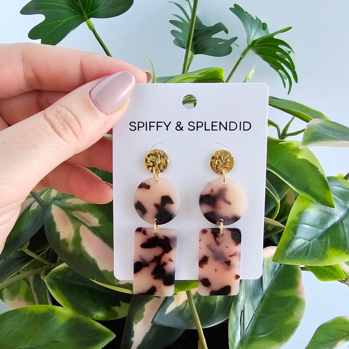 Nora Earrings - Blonde Tortoise from Spiffy & Splendid