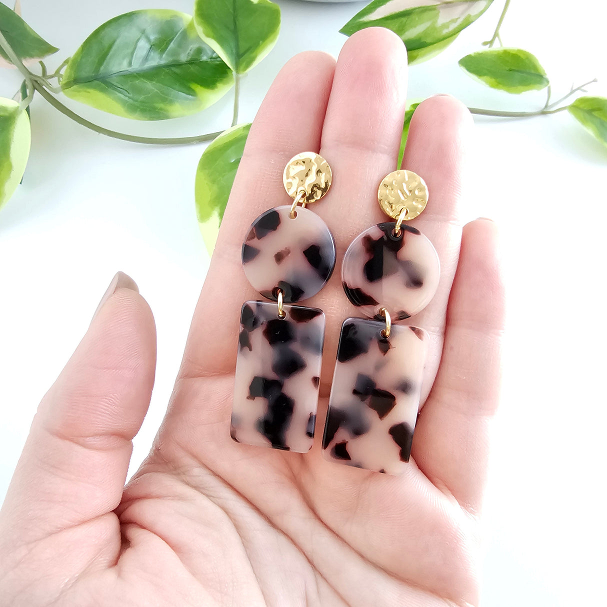 Nora Earrings - Blonde Tortoise from Spiffy & Splendid