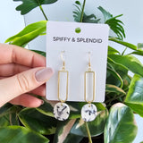 Mila Earrings - Marble from Spiffy & Splendid