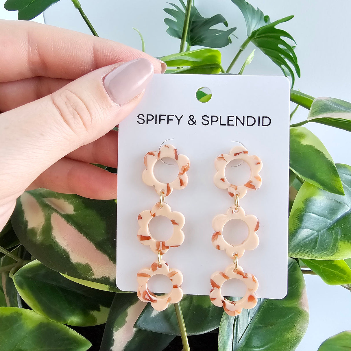 Delilah Earrings - Peach from Spiffy & Splendid