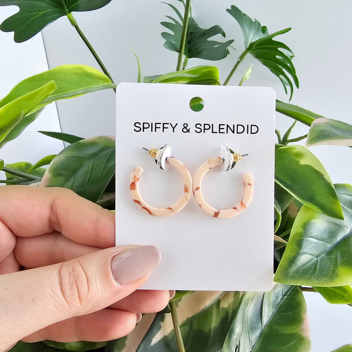 Cam Mini Hoops - Peach from Spiffy & Splendid